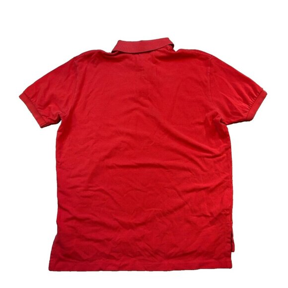 Vintage 90s Polo Ralph Lauren Polo Shirt Mens Large L Red w/ Blue Logo - Picture 5 of 5